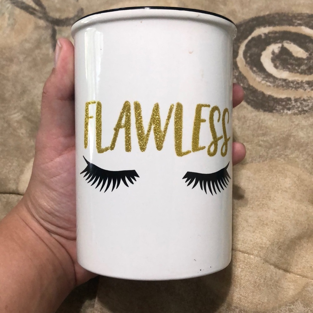 Makeup brush holder